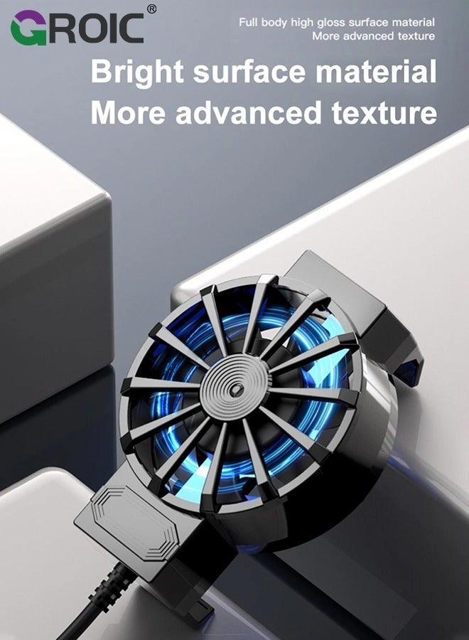 Phone Cooler - 3 Cooling Modes RGB Lights