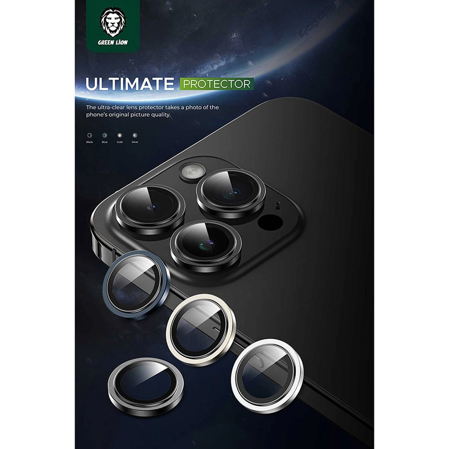 HD Tempered Glass Camera Lens Protector for iPhone 15 Pro / iPhone 15 Pro Max