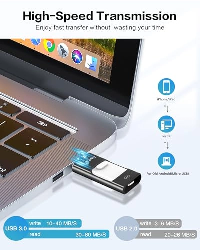 UD203 - USB 3.0 iOS Micro USB Type-C 512GB