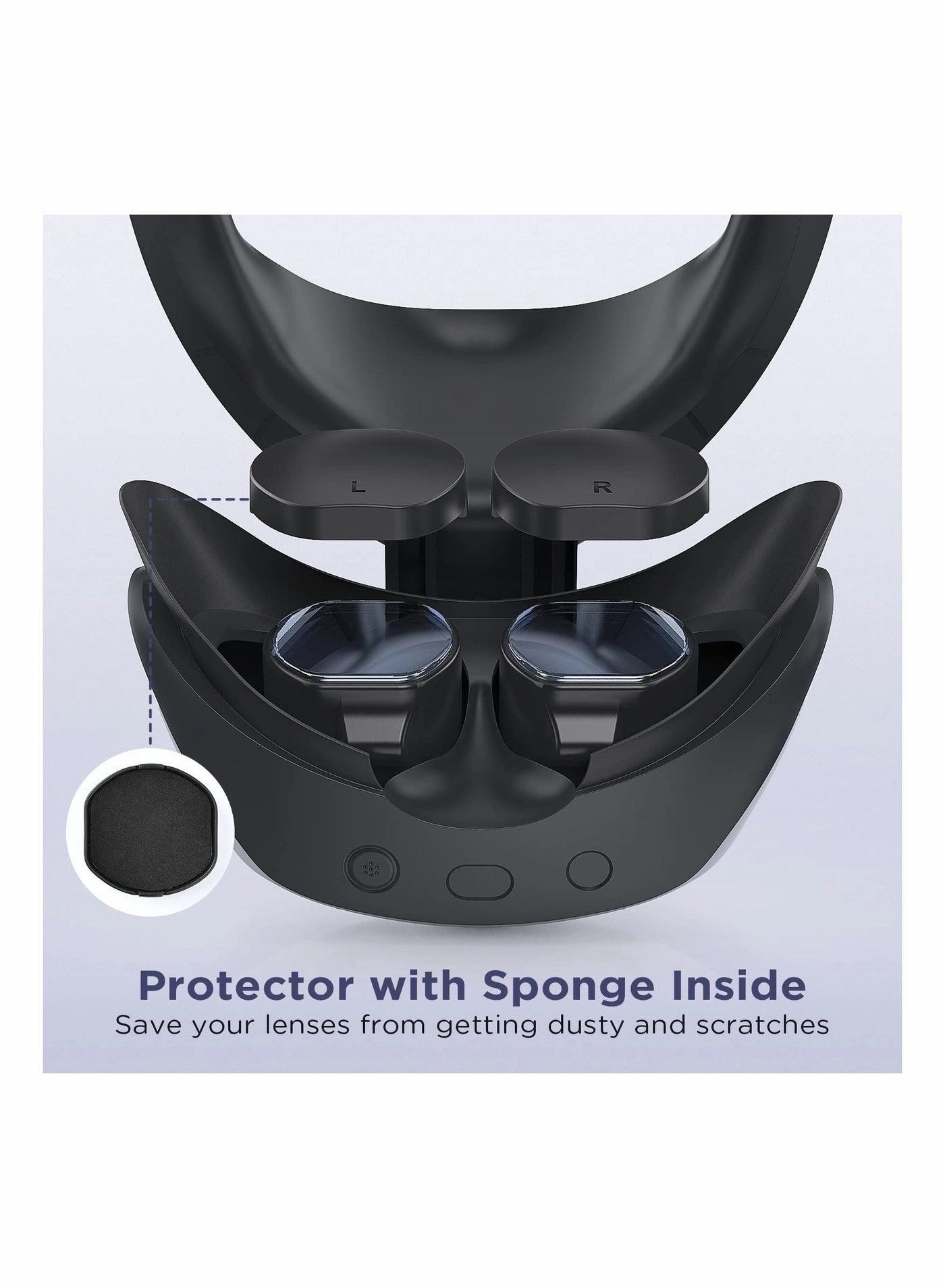 Silicone Grip Pad - 2 + VR Lens Cover - 1