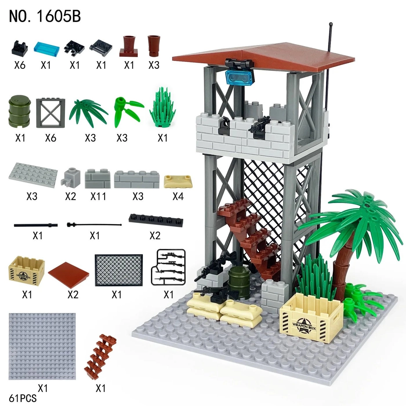 Military House Building Blocks Set - ABS