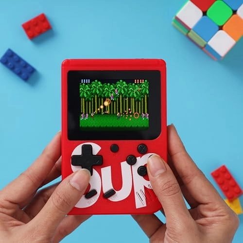 Retro Gaming Console - Built-in Classic Games 90s Style AV Output