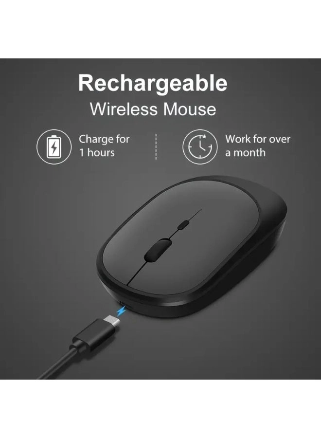 2.4G Dual Mode Rechargeable Mouse - Wireless
