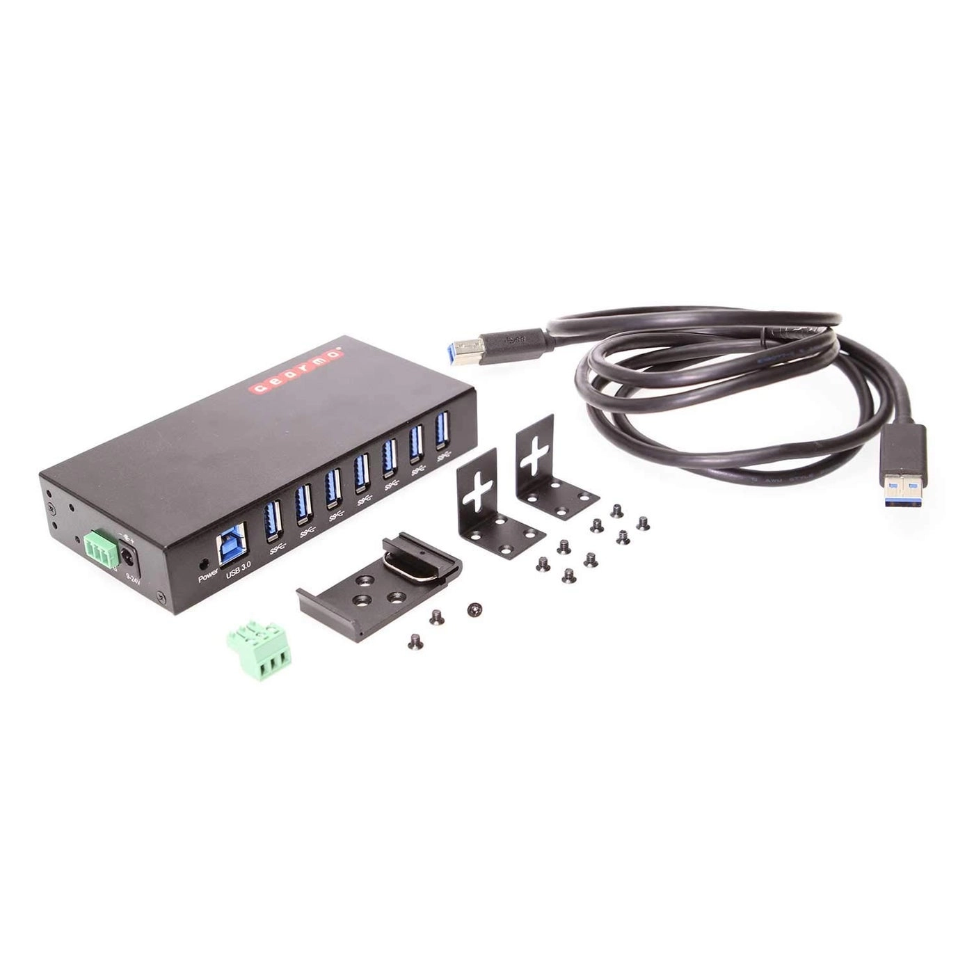7 Port USB 3.0 Hub - Compatible with Windows 7/8/10/11, MacOS & Linux