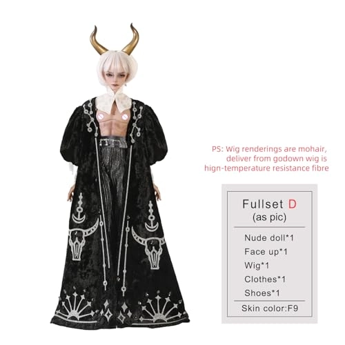 Aoki D - BJD Resin Magnetic Golden Horns Ages 15+