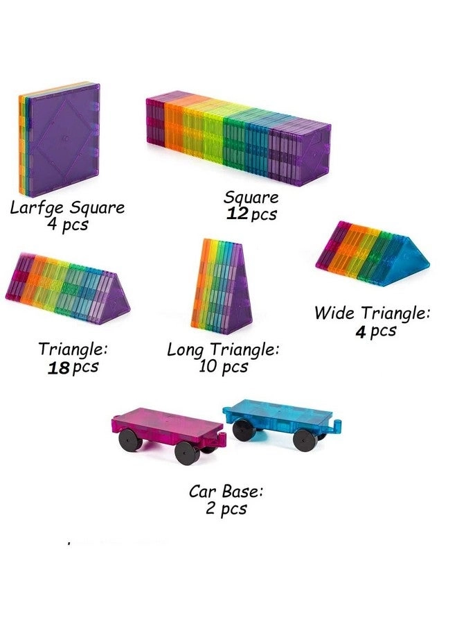 Magnetic Tiles - 50 pcs Construction + Car Sets