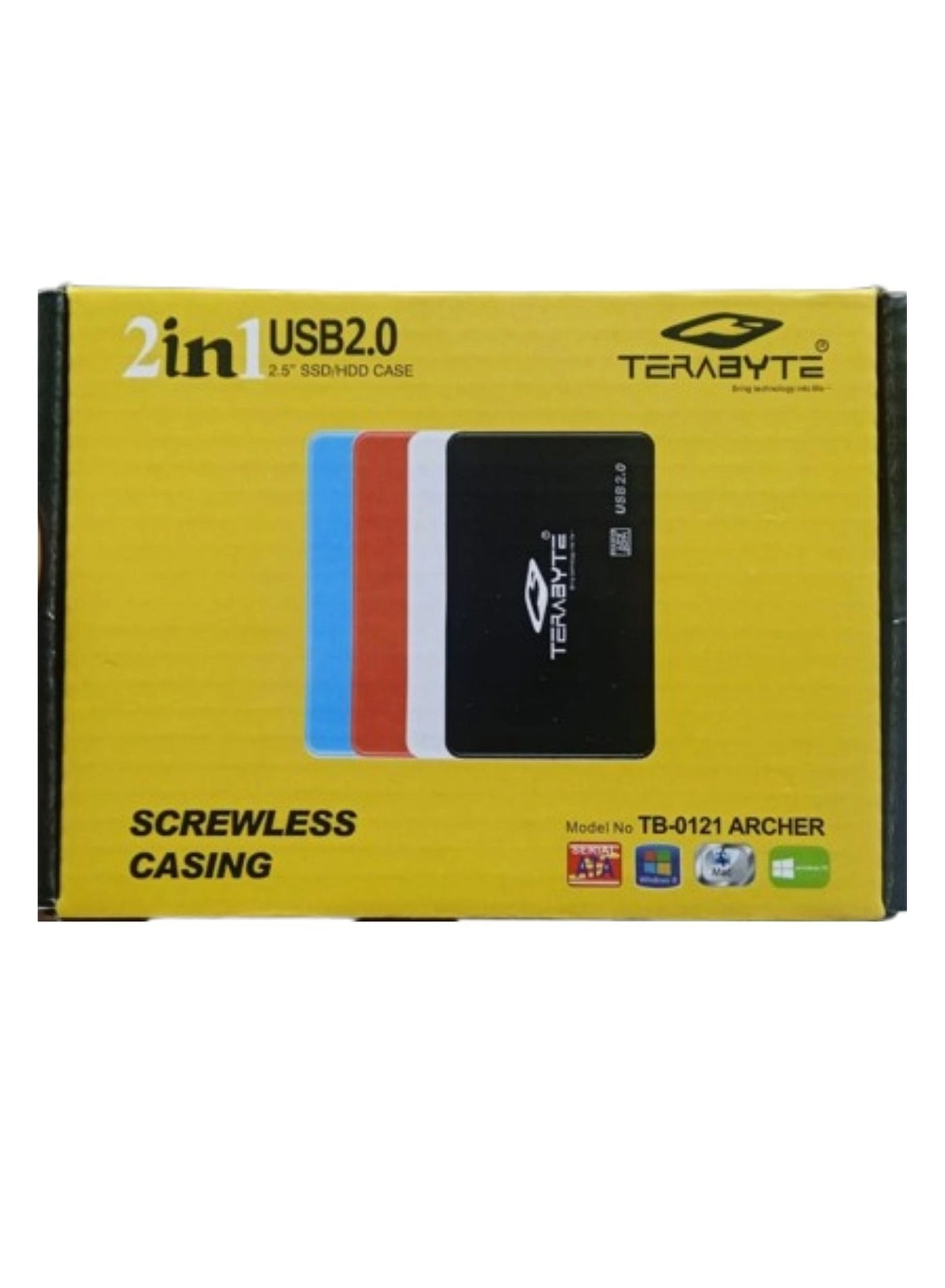 2 IN 1 USB 2.0 SSD/HDD CASE - 2.5"