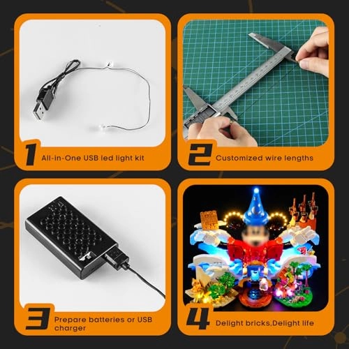 Light for Lego-21352 Magic of Disney