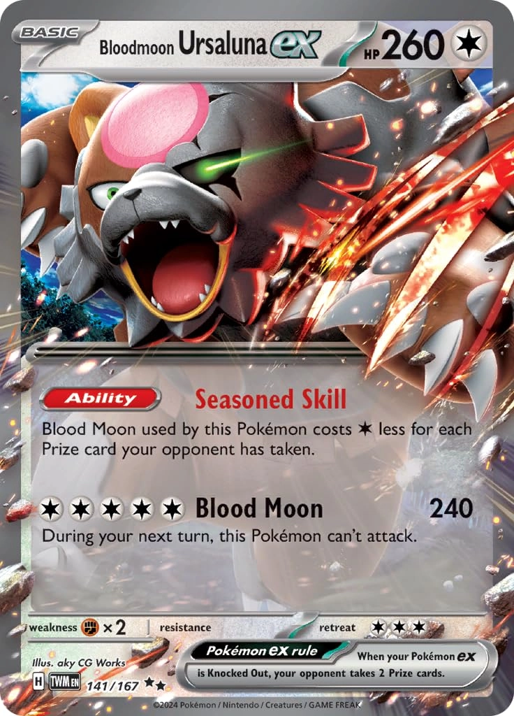 Pokémon Ursaluna ex 141/167 - Holofoil