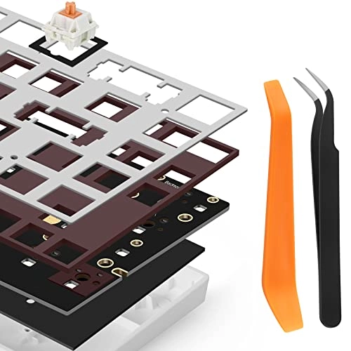 PCB Foam - 1pc + Switch Pads - 120pcs + Plastic Prying Bar - 1pc + Tweezers - 1pc