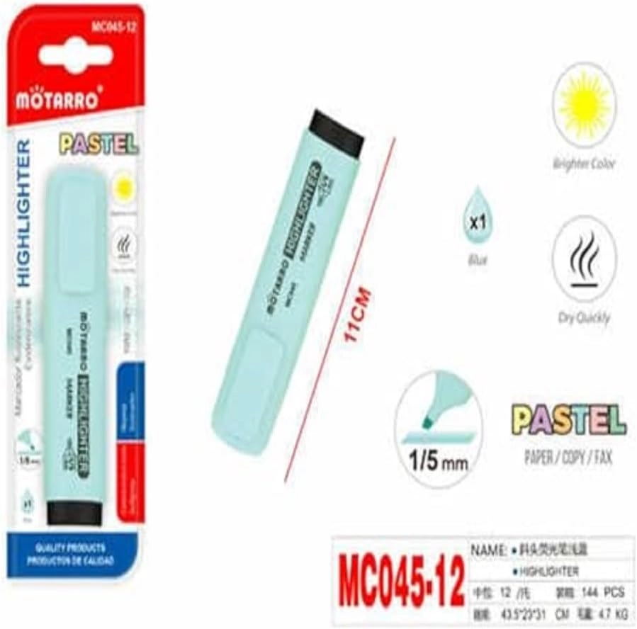 AL ARQAM LLC MC045-12 - Fine point Broad chisel tip