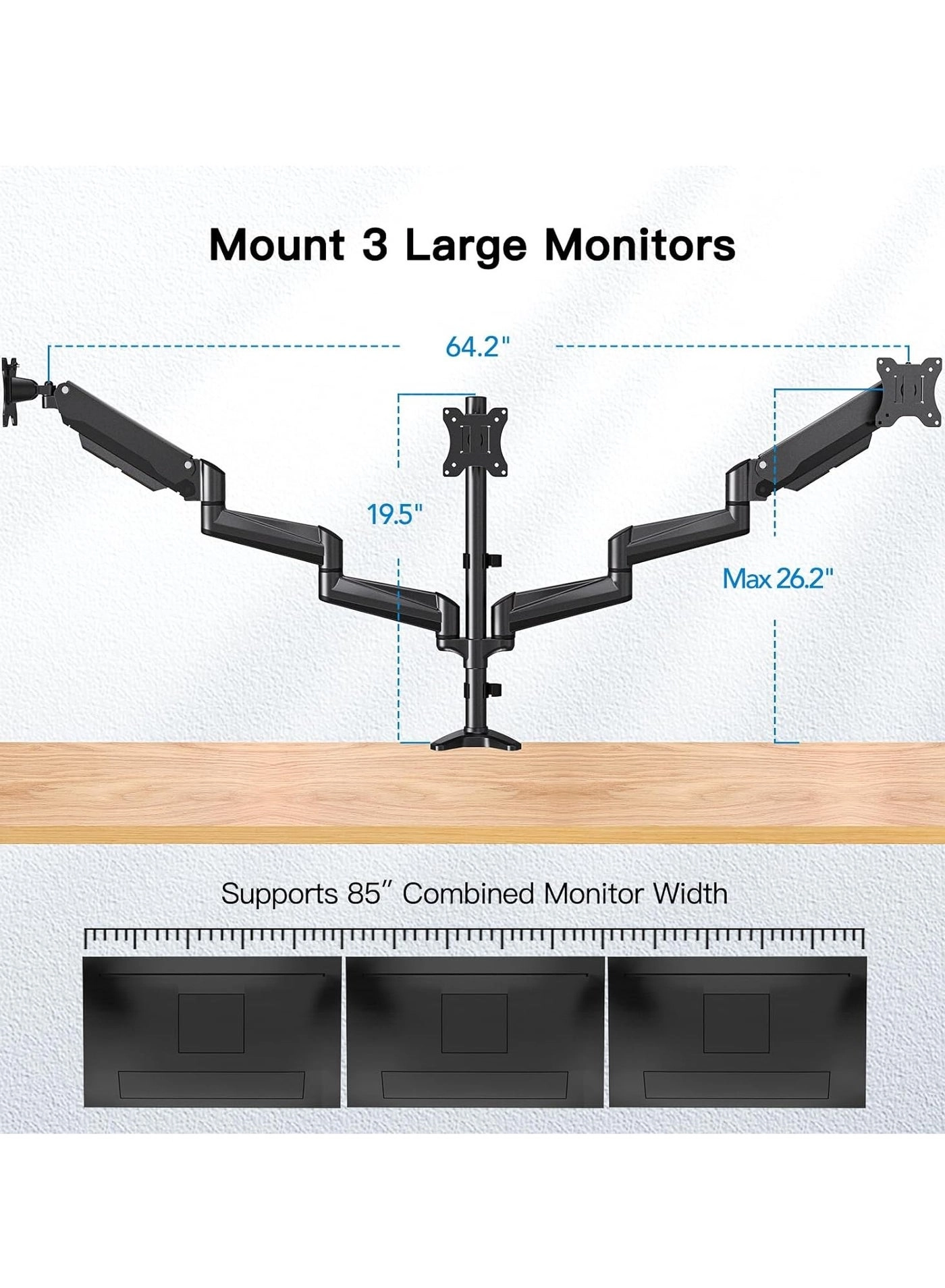 3-Monitor Stand