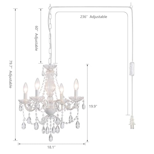 Crystal Pink Chandelier