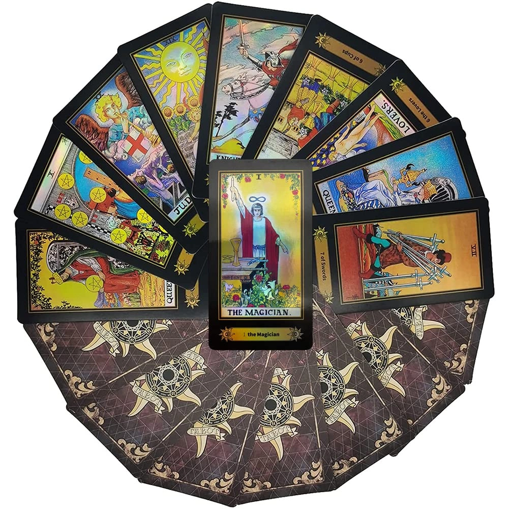 Tarot Cards Deck - 78 Holographic English Edition