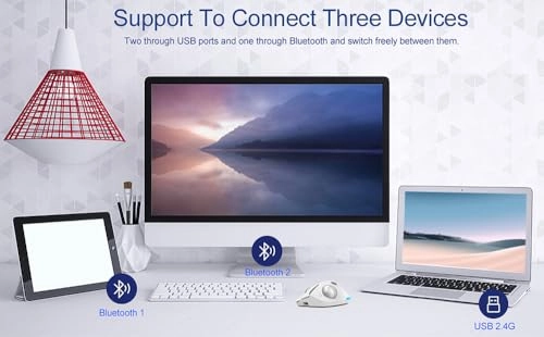 F33 Trackball Mouse - Wireless