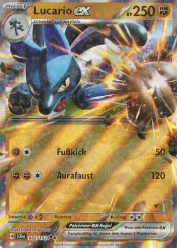 Lucario EX SCR 082 - German