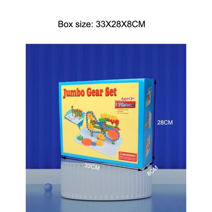 Gear Shape Blocks - 170 pieces