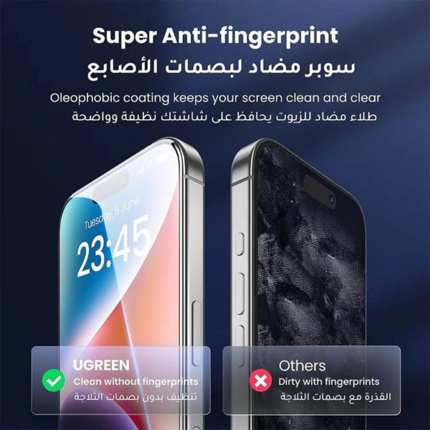 iPhone 15 Plus Screen Protector - Tempered Glass 2 Pack