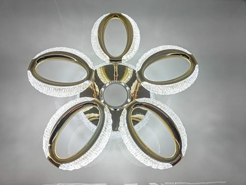 Modern Crystal LED Ceiling Light - Warm/White/Neutral Dimmable