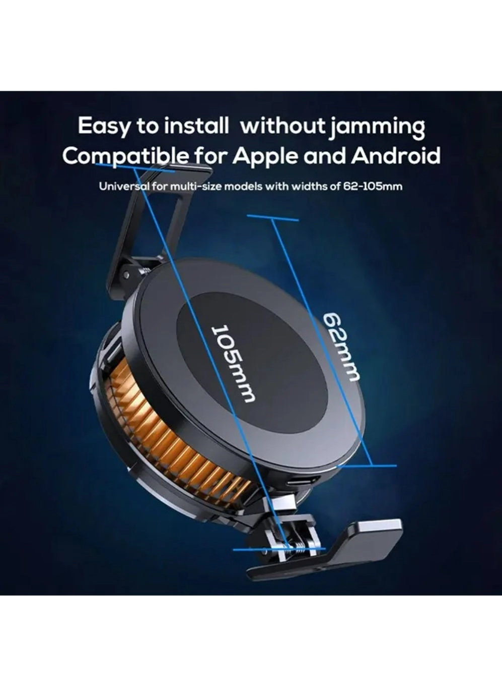 Magnetic Phone Cooler - LX0315 Black+RGB