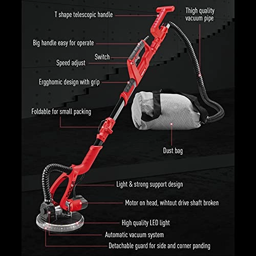 Wall Sander - 800W Telescopic LED