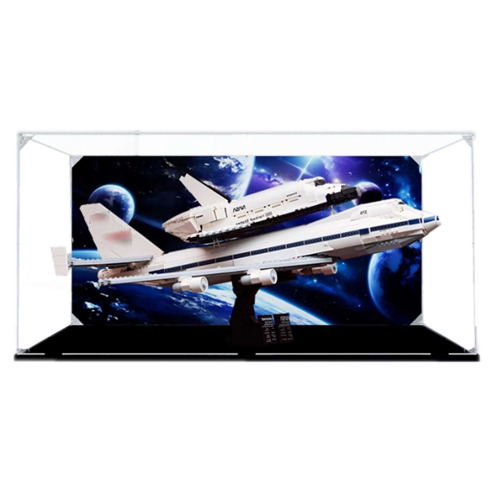 OOHNVJKI Acrylic Display Box for LEGO Space Shuttle Transportation Aircraft Models 10360 - 3mm thickness