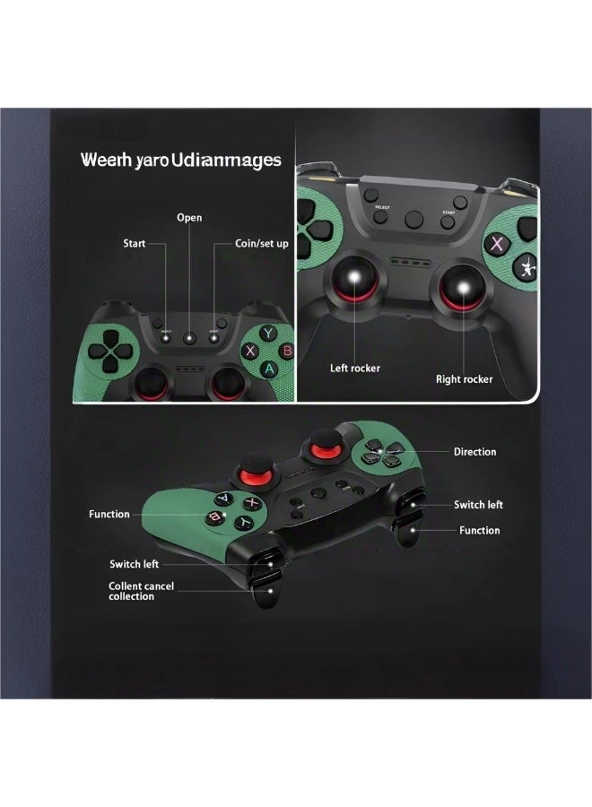 Wireless Vibration Game Controller - PC Steam Smart TVs Android game boxes