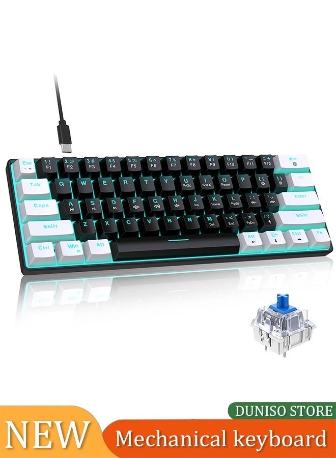 DUNISO 60% Mechanical Gaming Keyboard - Wired