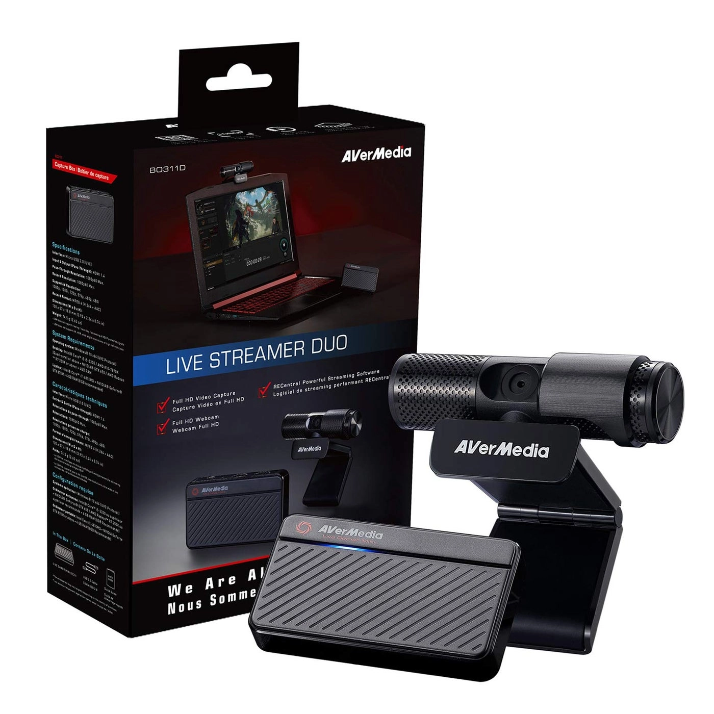 AVerMedia Live Streamer Duo + Capture Card 1080p30