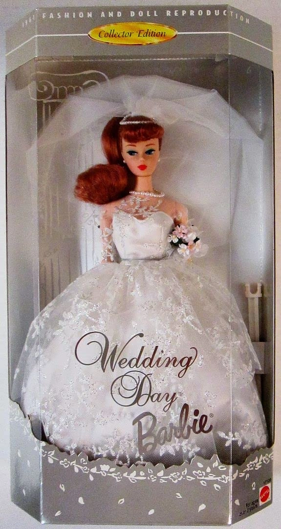 Barbie in Wedding Dress Re-Issue - faux pearl Collector Edition Ages 12+