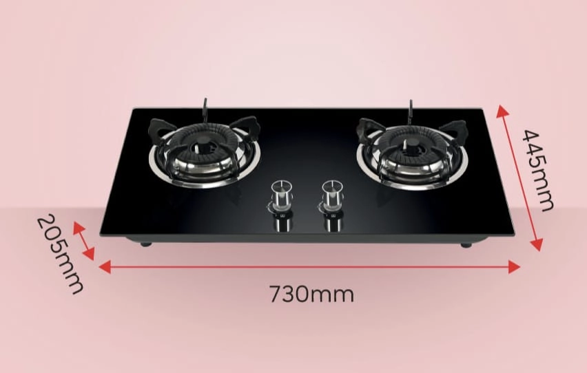 2 Burner Gas hob