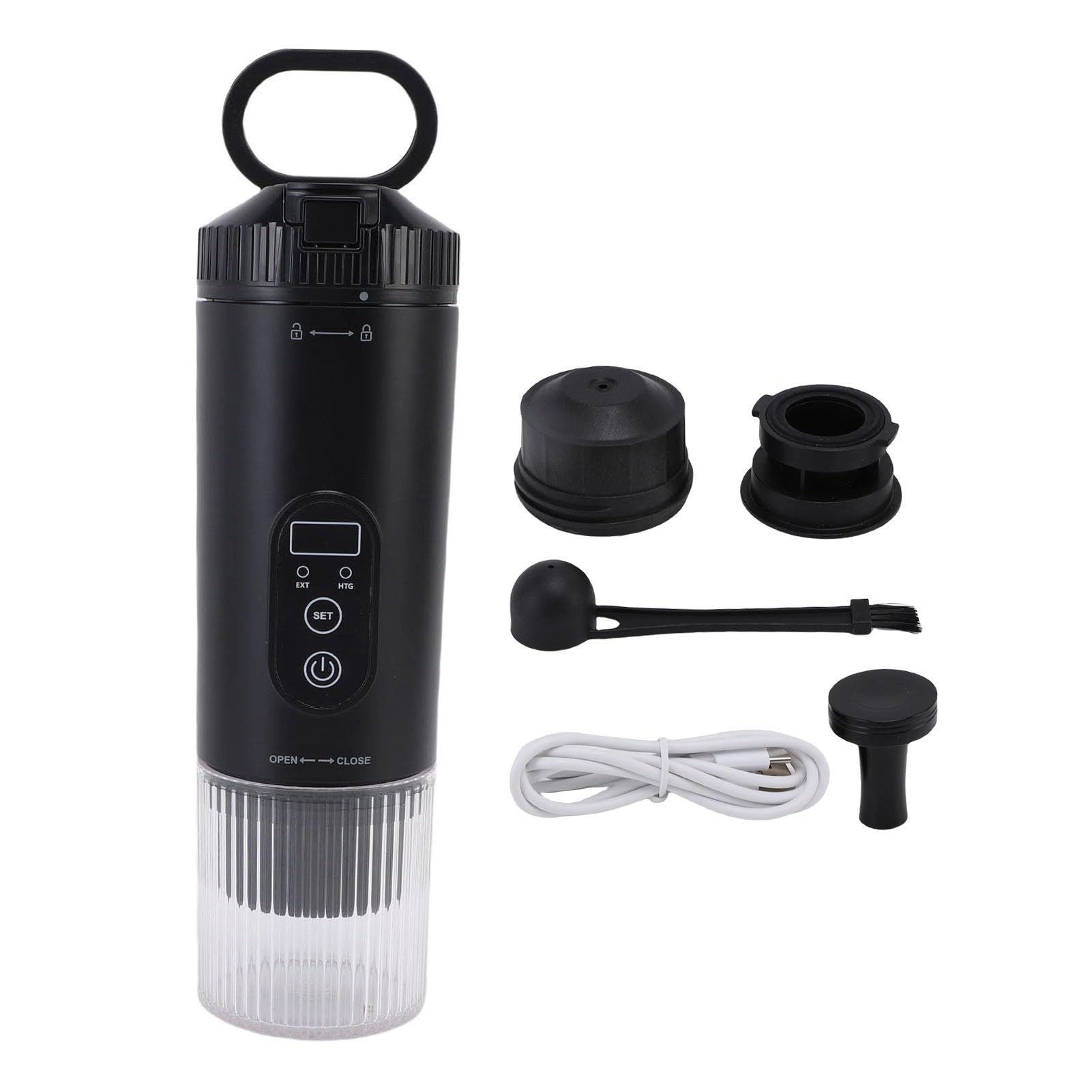 Portable Electric Espresso Machine - K capsules ground coffee