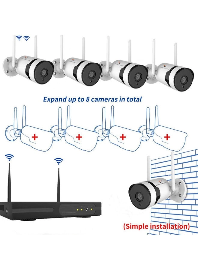 Wireless Surveillance System - 4 8CH 3.0MP