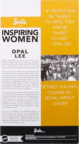 Opal Lee Doll - Inspiring Women Blue “Opal’s Walk for Freedom” T-Shirt Ages 6+