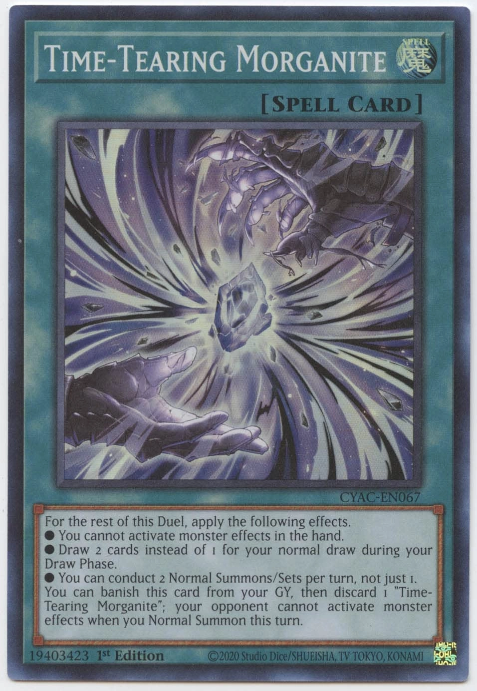 Yu-Gi-Oh! Time-Tearing Morganite - CYAC-EN067 - 1st Edition