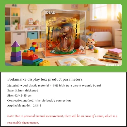 Display Case for Lego 21318 - 3 mm Acrylic Transparent