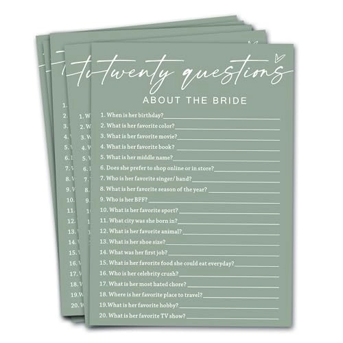 Twenty Questions About The Bride - Adult 25 piece(s)
