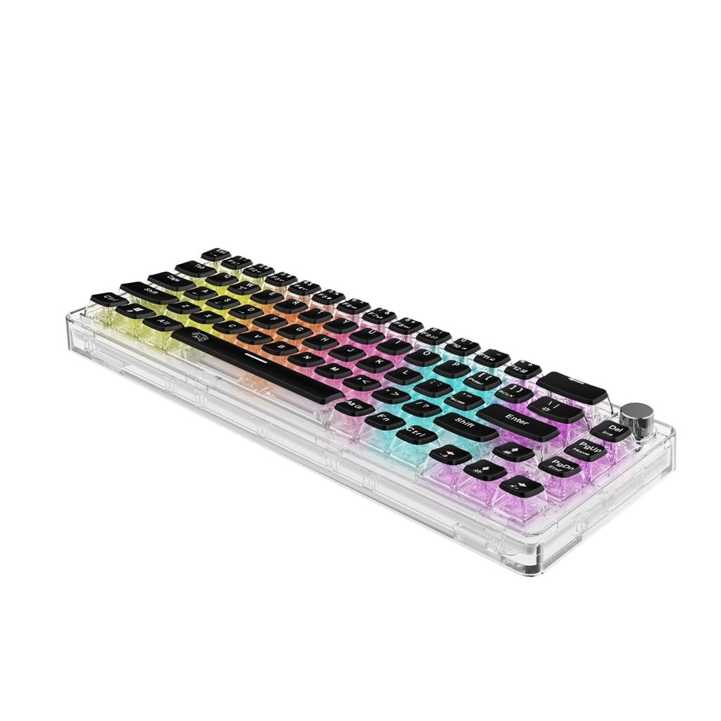 Pudding Keycaps Transparent Mechanical Keyboard - EN Wired