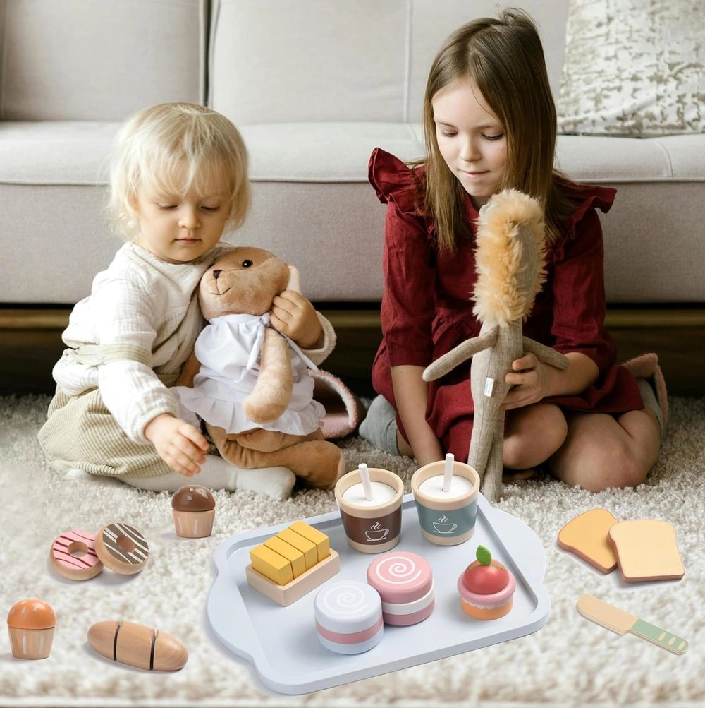 Kids Wooden Breakfast Playset - 15 Pcs (5551007-KABI_0168)