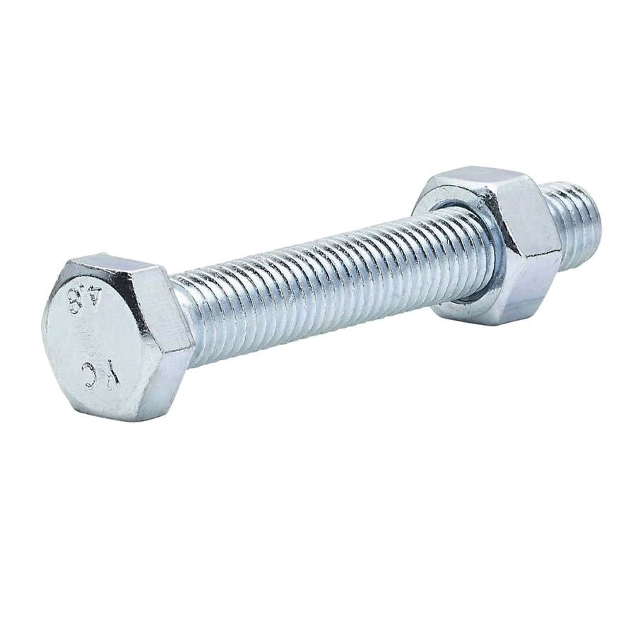 M12 Hex Carbon Steel Bolt & Nut 12mm 80mm