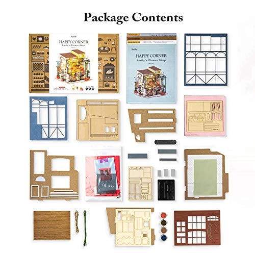 DIY Miniatures Dollhouse Kit - Emily's Florist 1/24