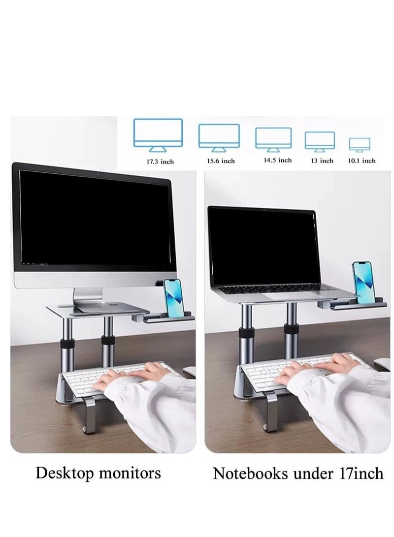 Adjustable Height Monitor Stand - 17 inch