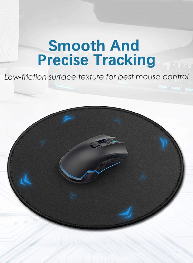 Round Lycra Cloth Gaming Mouse Pad