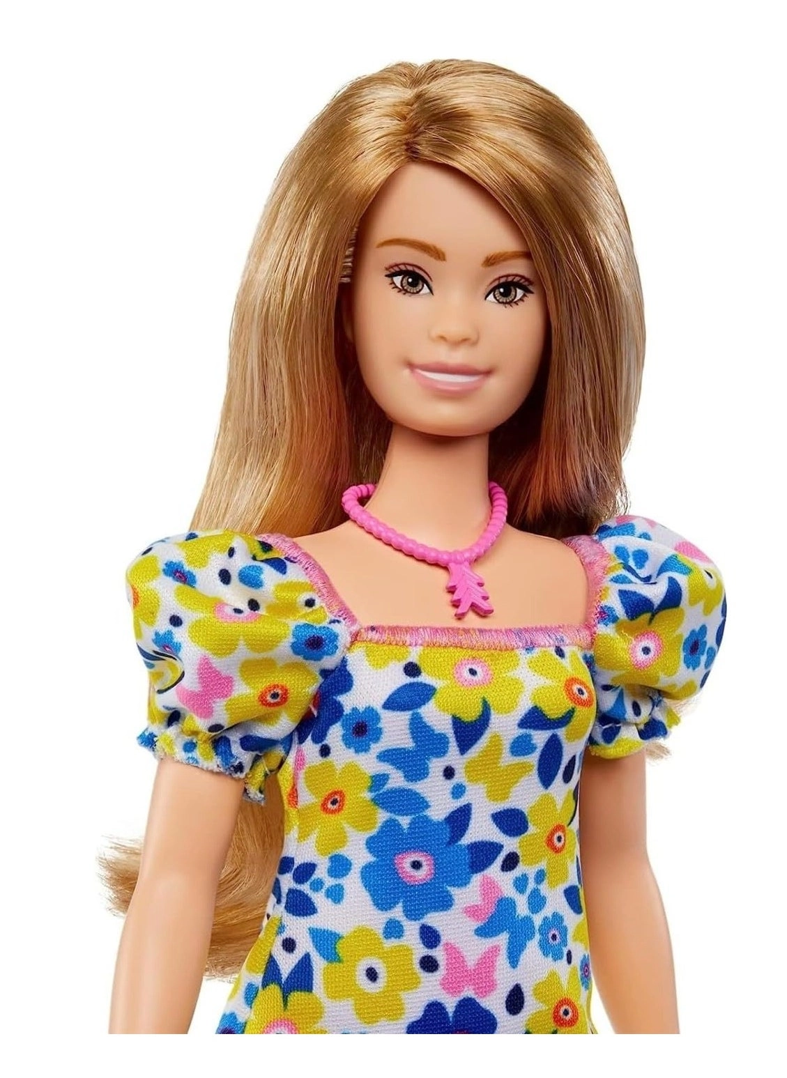 Barbie Fashionistas #208 - Down Syndrome Blond Hair Floral Dress Ages 3+