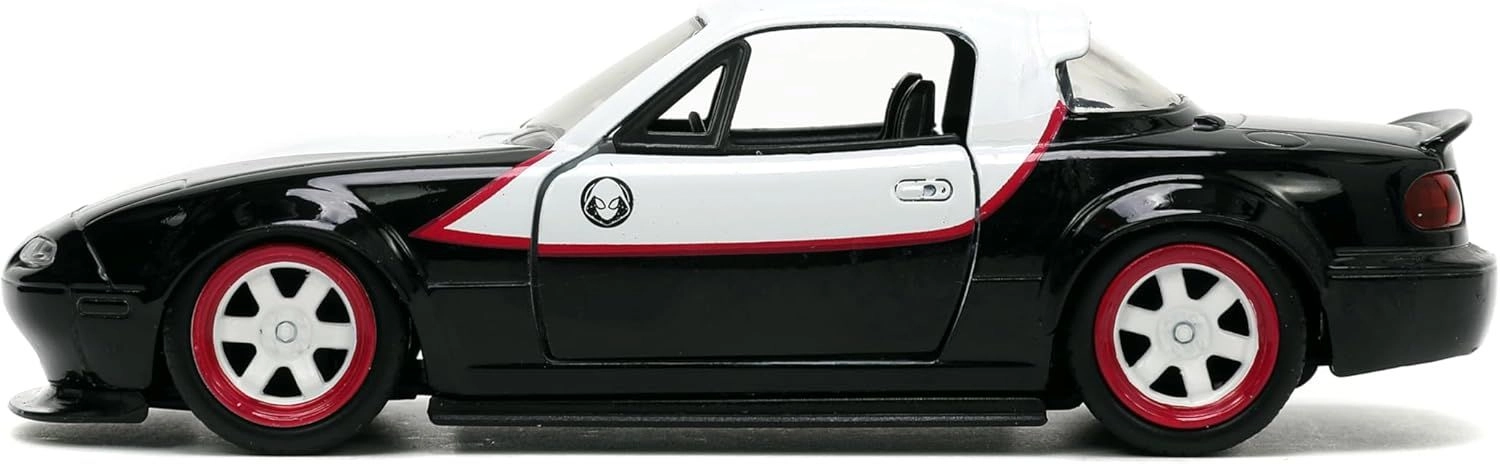 Marvel Ghost Spider And Mazda Miata Vehicle - 1:32