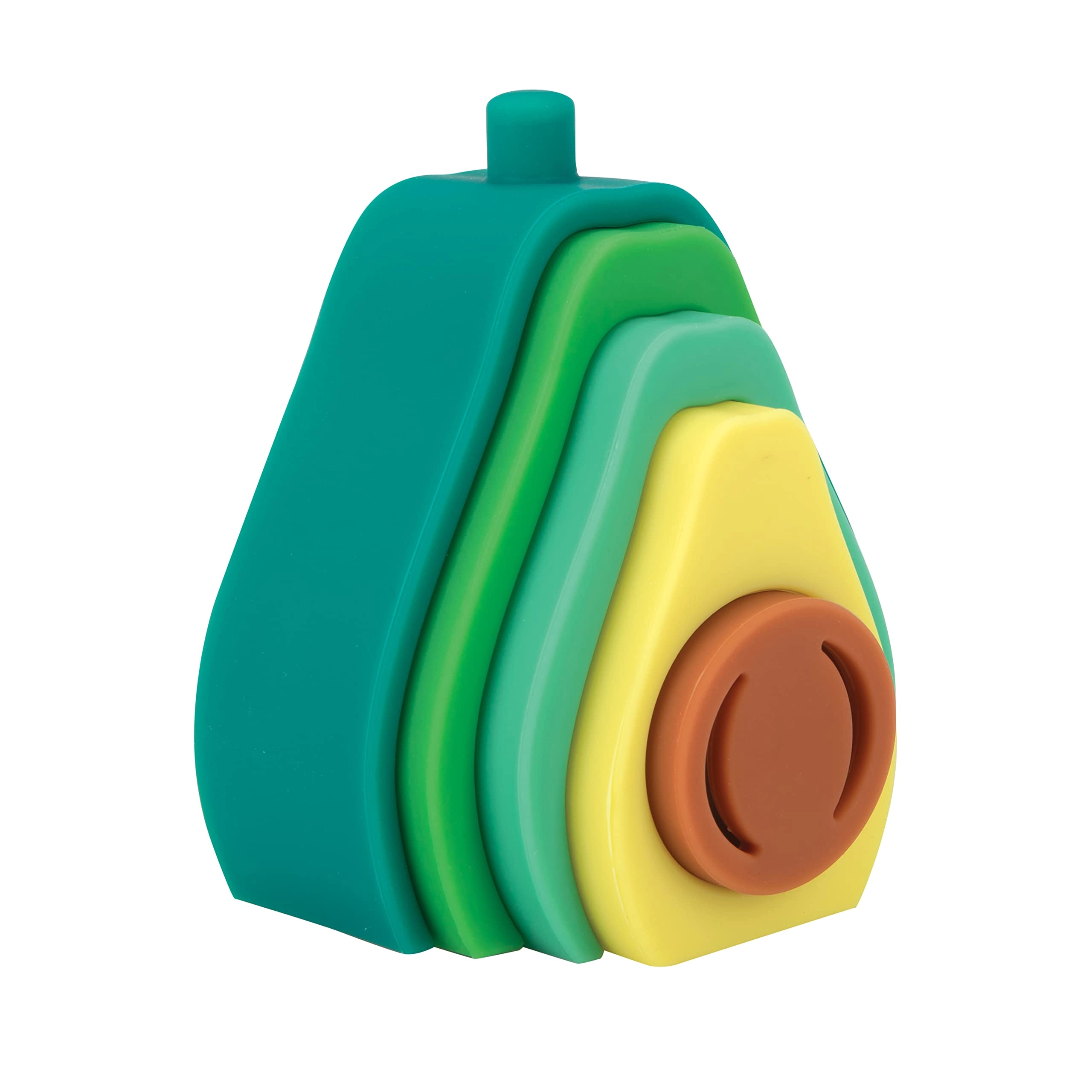 Nuby Soft Silicone Stackable Avocado - 12 Months