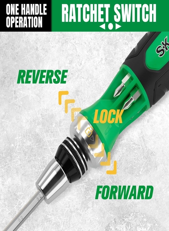 216-P Ratcheting - 12-in-1 Multi-Bit Screwdriver (12 Pcs)