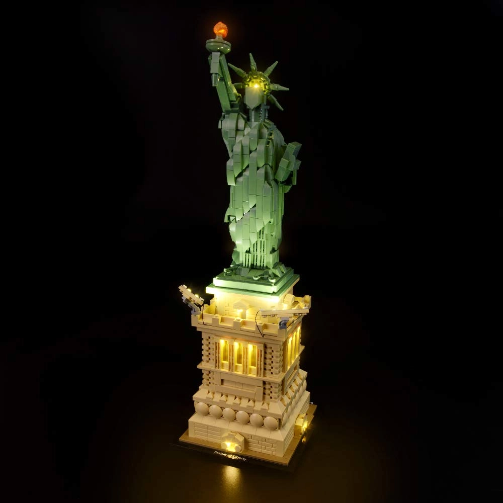 Led Lighting Kit For Architecture Statue Of Liberty - Compatible With Lego 21042