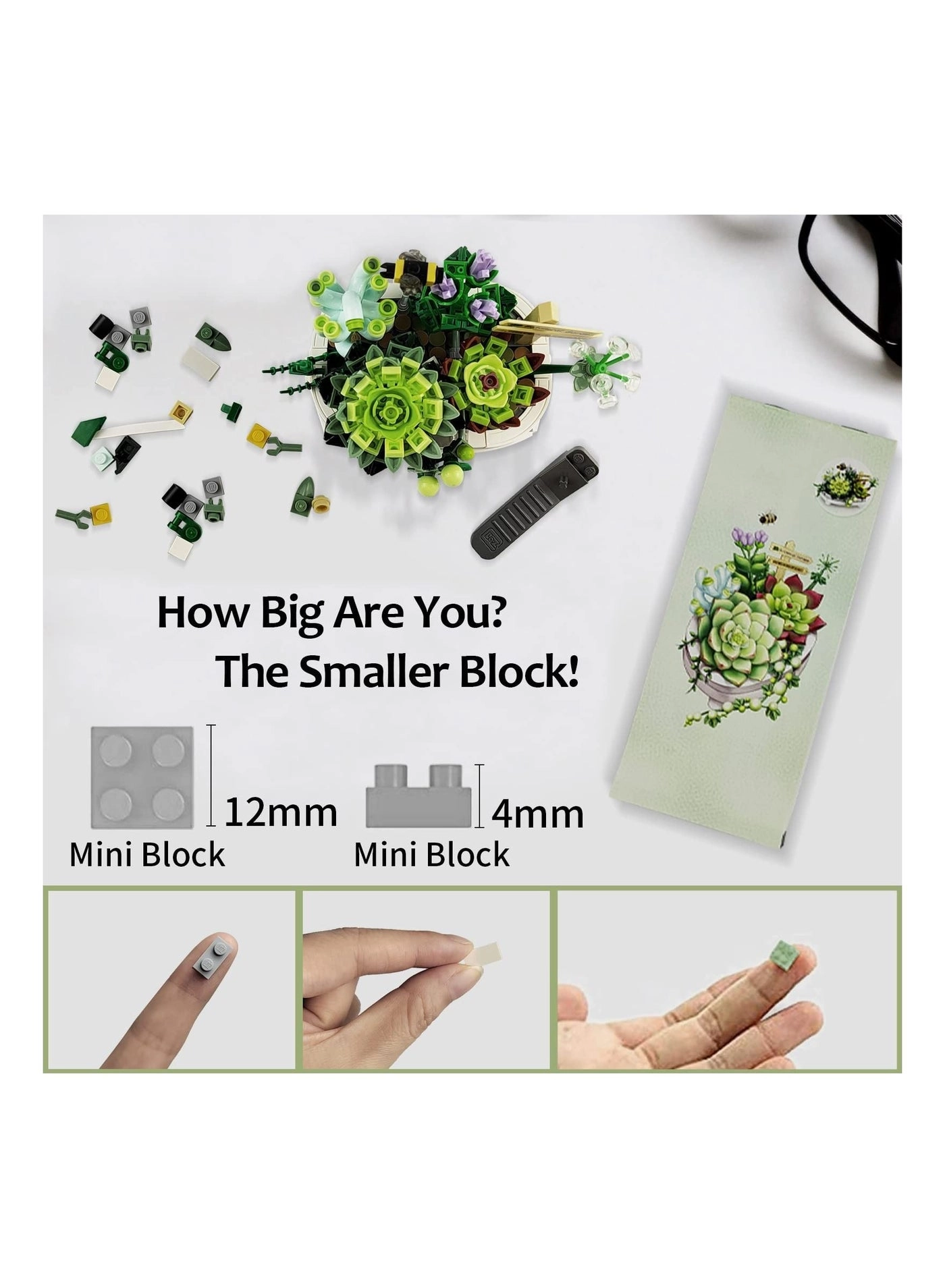 Mini Bricks Bonsai Model - ABS 4.72*3.15*2.96 inch