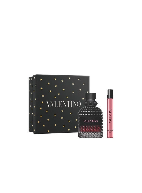 Born In Roma Uomo Extradose - Eau de Parfum Intense full-size bottle and a travel spray Gift Set